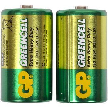 Солевая батарейка размер R20 GP Greencell 13G-S2&nbsp;D GP-000072 в упаковке 4 шт 85692/KL фото