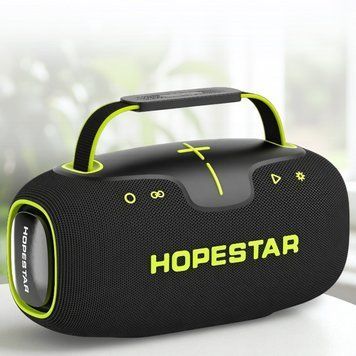 Портативна бездротова Bluetooth колонка з RGB підсвічуванням Hopestar Party Box 150 Чорна 17223/MG фото