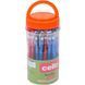 Кулькова масляні ручки у відерці в кольоровому корпусі синя Cello CL168PVC в упаковці 50 шт 96940/KL фото 3