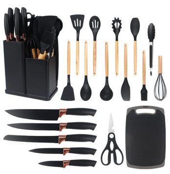 Кухонний набір 19в1 Kitchen Set Набір силіконового кухонного приладдя НФ-00007958/MX фото