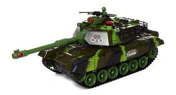 Игрушечный Танк на радиоуправлении с движущимися деталями 0139 Игровой танк со световыми и звуковыми эффектами 0139 фото