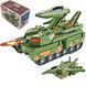 Детский игрушечный танк-трансформер Танк-Самолет 2в1 TANK Box Brown Танк с звуковыми и световыми эффектами 9157/GR фото 1
