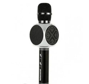 Караоке микрофон детский портативный беспроводной Bluetooth USB Magic Karaoke YS-63 Черный серый YS63С/DT фото
