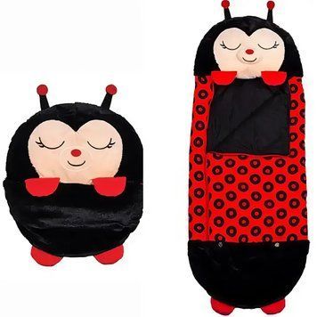Детский спальный мешок-подушка Божья коровка Baby sleeping bag 3 в 1 Игрушка подушка и спальный мешок 7711/GR фото