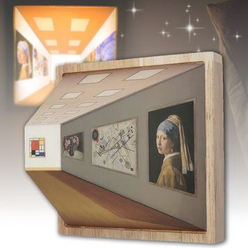 Настінний світильник-нічник 13.8&times;13.8&times;12 см з ефектом 3D ілюзії Naked Eye 3D Vision 5255/GR фото