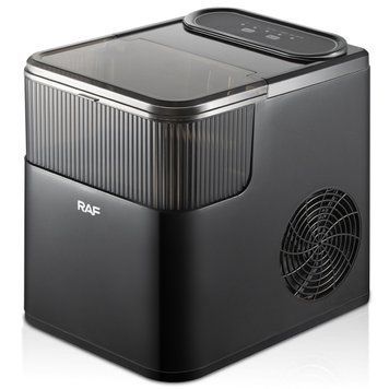 Компактный ледогенератор для дома Ice Maker RAF R.3331 165 Вт Аппарат для производства льда Черный R.3331/208 фото