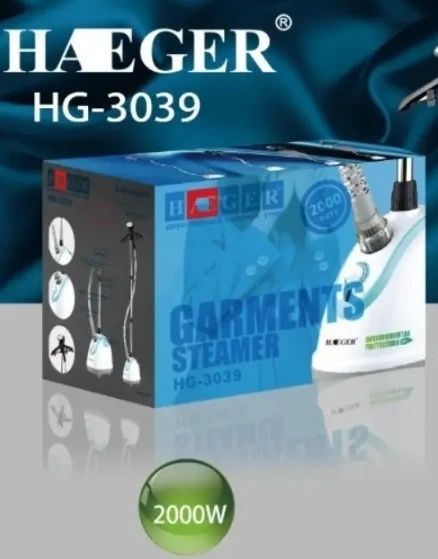 Вертикальный отпариватель c объёмом 1.2 л Haeger HG-3039 на 2000 Вт Парогенератор для одежды 3039/208 фото
