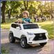 Дитячий електромобіль Lexus до 8 км/год з EVA колесами та підсвічуванням M 6140EBLR-1 Білий M 6140EBLR-1 фото 2