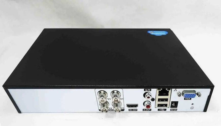 Набор уличных камер видеонаблюдения DVR KIT 7004 AHD 4ch Gibrid регистратор и камера для дома 7004/DT фото