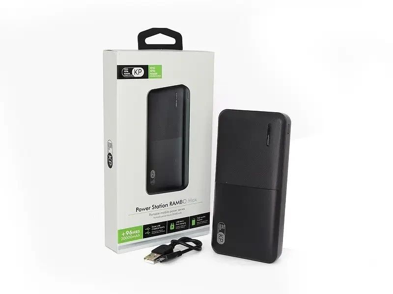 Портативний зарядний пристрій Power Bank 20000мАг 22,5Вт KP PD-21 Повербанк для заряджання телефону 6881/EW фото