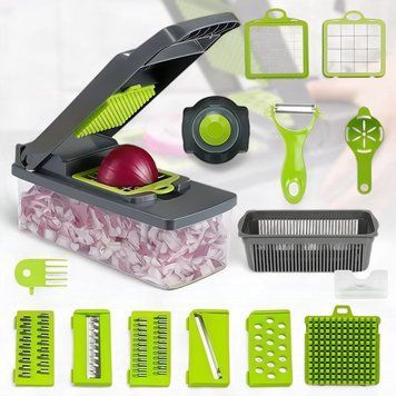 Овочерізка 14 в 1 з контейнером і змінними насадками Veggie Slicer VS14IN132/DT фото
