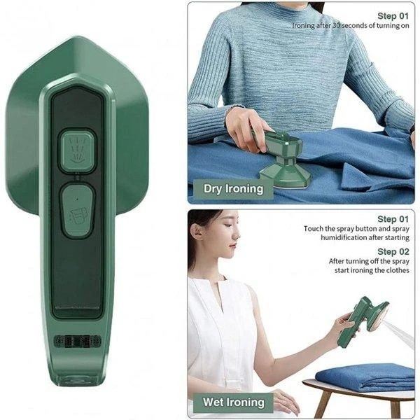 Компактный ручной отпариватель для одежды Mini Dry Iron FZ-688 33Вт Отпариватель для всех видов ткани Зеленый НФ-00007782/MX фото