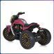 Дитячий електромотоцикл до 10 км/год з двома моторами, EVA колесами та Bluetooth Bambi Racer M 5048EL-8 Рожевий M 5048EL-8 фото 6
