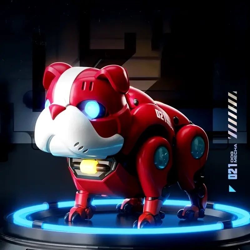 Танцующая музыкальная Собака-робот с световыми эффектами Mecha Dog R11 Красная 9147/GR фото