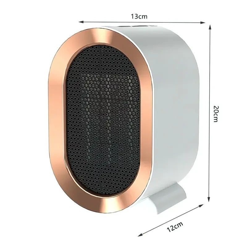 Настільний електричний міні-обігрівач AIR HEATER 1200W Портативний обігрівач 2 рівня потужності НФ-00008902/MX фото