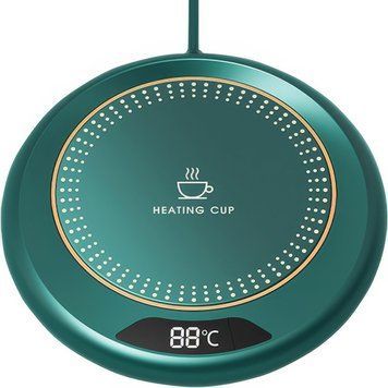Подставка для чашки с подогревом и дисплеем Heating Cup USB Подогревающая подставка под чашку VEN180-A23/VEN фото