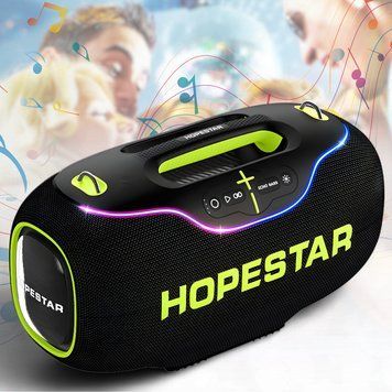 Портативна Bluetooth-колонка&nbsp;з RGB-підсвічуванням та функцією PowerBank&nbsp;Hopestar A80 02680/MB фото