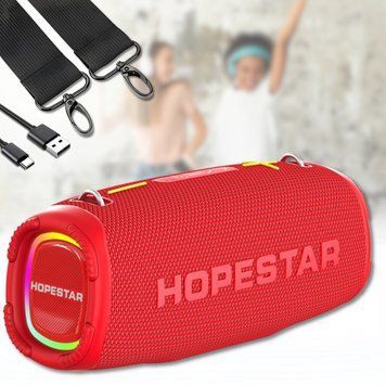Портативная Bluetooth колонка 20 Вт Hopestar A6MAX Красный 01901-1-Крас/MB фото