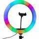 Кільцева світлодіодна міні RGB лампа MJ33 1 кріплення для телефону з пультом 33 см 14638/MG фото 3