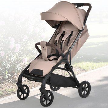 Дитяча прогулянкова коляска з автоматичним складанням та UPF 50+ El Camino Amber ME 1227 Nougat Beige ME 1227 Nougat Beige фото