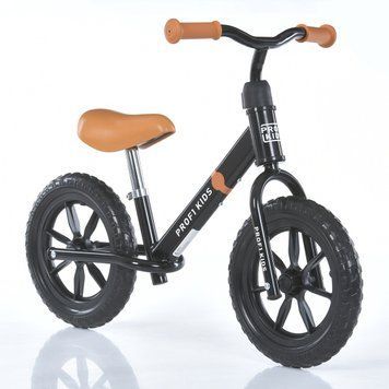 Дитячий двоколісний біговел із регулюванням сидіння Profi Kids 12 дюймів MBB 1019-6 Чорний MBB 1019-6 фото