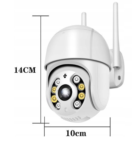Вулична смарт камера відеоспостереження PTZ Q97 WIFI 4MP Поворотна водонепроникна IP камера 02371/MB фото