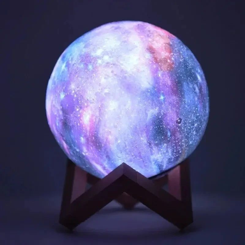 Светильник-ночник с пультом Настольный 3D Magic Moon Light Lamp 3153/GR фото