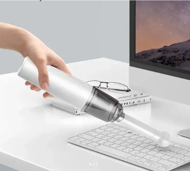 Портативный пылесос для дома и автомобиля Беспроводной минипылесос с USB-зарядкой 7581/GR фото