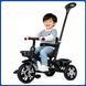 Детский трехколесный велосипед&nbsp;с родительской ручкой и корзинами&nbsp;Scooter Черный SCO82black/KR фото 8