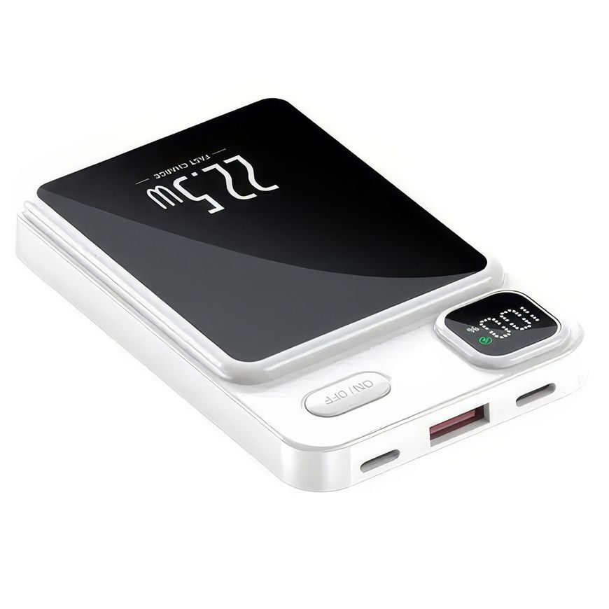 Power Bank з дисплеєм та магнітною бездротовою зарядкою MagSafe 10 000 mAh Портативний зарядний пристрій 440-2-1/DT фото