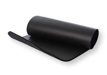 Двухслойный коврик для занятий фитнесом и йогой MS 2608-27-B Йогамат 183x61 см толщиной 10 мм Черный MS 2608-27-B фото