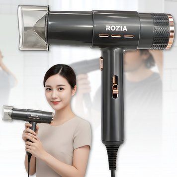 Фен для волос&nbsp;с функцией ионизации и концентратором Rozia HC8152&nbsp;1400W 4903/AND фото