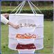 Подвесная сетка&nbsp;60х40х104см&nbsp;на 3 яруса с молниями и крючком для сушки&nbsp;продуктов 0327/МК фото 9