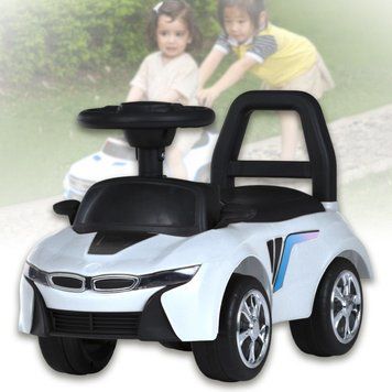 Дитяча каталка-толокар BMW з музикою та світлом Bambi M 6155-1 Білий M 6155-1 фото