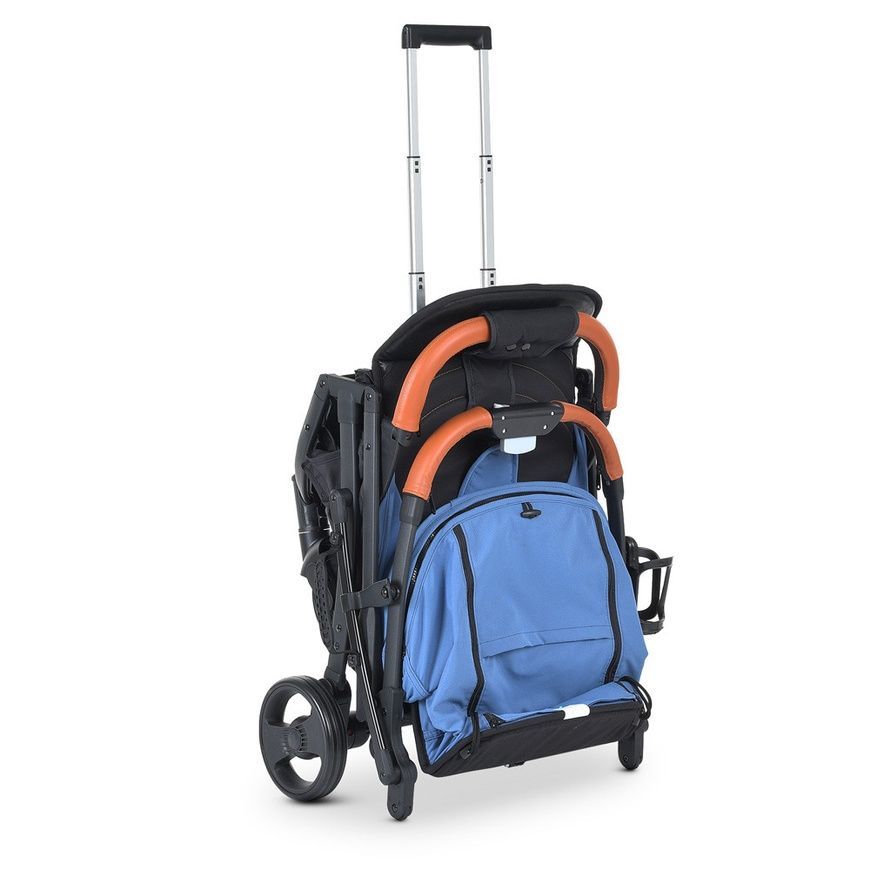 Легкая детская прогулочная коляска-книжка El Camino M 3910 v.2 Ultramarine с дождевиком и москитной сеткой M 3910 v.2 Ultramarine фото