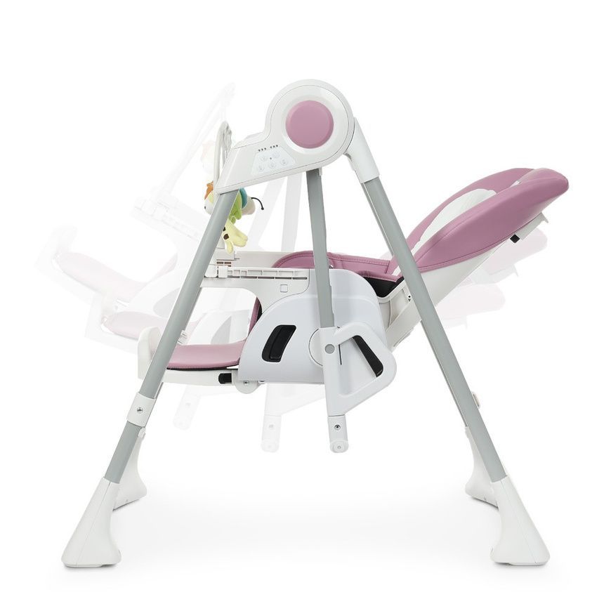 Детский стульчик - качели для кормления с укачиванием EL CAMINO SWAN&nbsp;ME 1087 Lilac Розовый ME 1087 Lilac фото