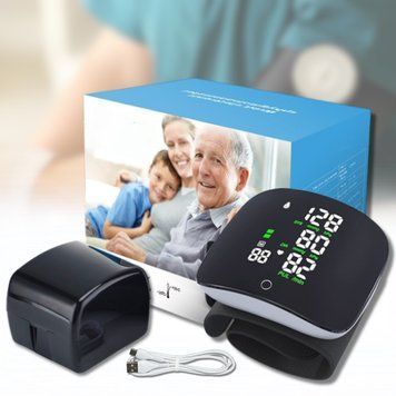 Тонометр на запястье с голосовым сопровождением и чехлом Blood Pressure Mon Украинская версия 8573/DM фото