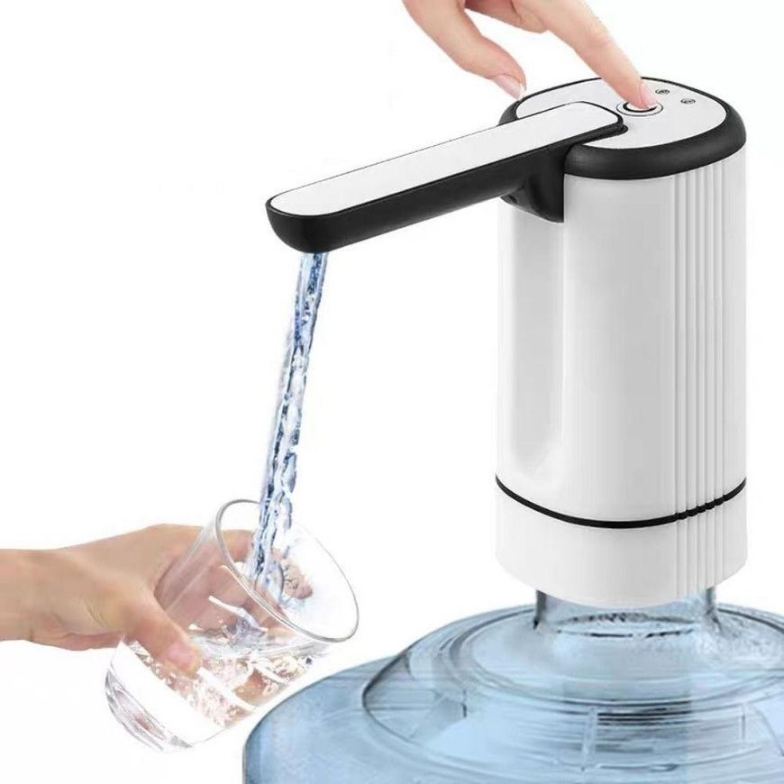 Электрическая аккумуляторная помпа для воды Water pump Белая Портативный насос для бутилированной воды 8566/GR фото